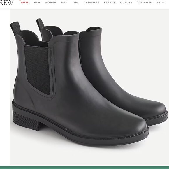 J.Crew Chelsea Matte Rain Boots - Picture 1 of 2